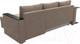 Миниатюра изображения товара Диван угловой Лига Диванов Атланта 256 правый (велюр бежевый)