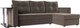 Миниатюра изображения товара Диван угловой Лига Диванов Атланта правый / 112496 (велюр коричневый)