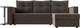 Миниатюра изображения товара Диван угловой Лига Диванов Атланта правый / 112496 (велюр коричневый)