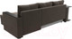 Миниатюра изображения товара Диван угловой Лига Диванов Атланта правый / 112496 (велюр коричневый)