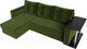 Миниатюра изображения товара Диван угловой Лига Диванов Атланта 256 левый (микровельвет зеленый)