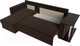 Миниатюра изображения товара Диван угловой Лига Диванов Атланта 256 левый (микровельвет коричневый)