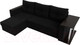 Миниатюра изображения товара Диван угловой Лига Диванов Атланта 256 левый (микровельвет черный)