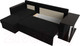 Миниатюра изображения товара Диван угловой Лига Диванов Атланта 256 левый (микровельвет черный)