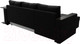 Миниатюра изображения товара Диван угловой Лига Диванов Атланта 256 левый (микровельвет черный)