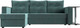 Миниатюра изображения товара Диван угловой Лига Диванов Атланта 256 левый (велюр бирюзовый)