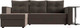 Миниатюра изображения товара Диван угловой Лига Диванов Атланта 256 левый (велюр коричневый)