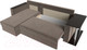 Миниатюра изображения товара Диван угловой Лига Диванов Атланта 256 левый (велюр коричневый)