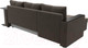 Миниатюра изображения товара Диван угловой Лига Диванов Атланта 256 левый (велюр коричневый)