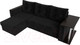 Миниатюра изображения товара Диван угловой Лига Диванов Атланта 256 левый (велюр черный)