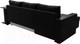 Миниатюра изображения товара Диван угловой Лига Диванов Атланта 256 левый (велюр черный)