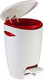 Миниатюра изображения товара Мусорное ведро Primanova С педалью M-E04-04 (5л, белый/красный)
