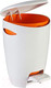 Миниатюра изображения товара Мусорное ведро Primanova С педалью M-E04-08 (5л, белый/оранжевый)