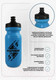 Миниатюра изображения товара Бутылка для воды Espado ES910 (610мл, голубой)