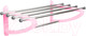 Миниатюра изображения товара Полка для полотенца Primanova M-B13-22 (прозрачный/розовый)