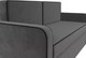 Миниатюра изображения товара Тахта Лига Диванов Смарт 257 / 111843 (велюр серый/кант черный)