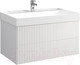 Миниатюра изображения товара Тумба под умывальник Belux Сиртаки НП 100-02 (1, белый глянцевый)