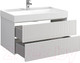 Миниатюра изображения товара Тумба под умывальник Belux Сиртаки НП 100-02 (1, белый глянцевый)