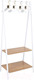 Миниатюра изображения товара Стойка для одежды AksHome Capella (белый/коричневый)