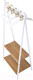 Миниатюра изображения товара Стойка для одежды AksHome Capella (белый/коричневый)
