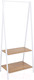 Миниатюра изображения товара Стойка для одежды AksHome Capella (белый/коричневый)