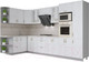 Миниатюра изображения товара Кухонный гарнитур Интерлиния Мила Крафт 1.68x3.4 левая (дуб полярный)