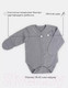 Миниатюра изображения товара Боди для малышей Rant Hugs And Kisses / 6772-62 (Arctic Grey, р.62)