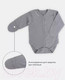 Миниатюра изображения товара Боди для малышей Rant Hugs And Kisses / 6772-62 (Arctic Grey, р.62)