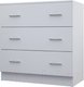 Миниатюра изображения товара Комод МДК КМ1 с 3 ящиками 820x800x418 (белый)