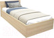 Миниатюра изображения товара Односпальная кровать МДК КР10 100x200/700x1052x2032 (дуб млечный)
