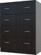 Миниатюра изображения товара Комод МДК КМ2 с 4 ящиками 1050x800x418 (венге)