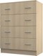 Миниатюра изображения товара Комод МДК КМ2 с 4 ящиками 1050x800x418 (дуб млечный)