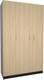 Миниатюра изображения товара Шкаф МДК СК3 3-х створчатый 1980x1200x490 (венге/дуб млечный)