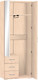 Миниатюра изображения товара Шкаф МДК ГШ1 2-х створчатый 2120x800x450 (дуб млечный)