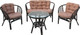 Миниатюра изображения товара Комплект садовой мебели Garden Story Багамы / CV-B01C (бежевый/коричневый)