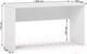 Миниатюра изображения товара Письменный стол Soma СП14 (белый)