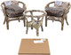Миниатюра изображения товара Комплект садовой мебели Garden Story Багамы Мини / CV-12H (медовый/бежевый)