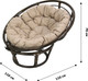 Миниатюра изображения товара Кресло садовое Garden Story Папасан / Р110СС (бежевый/коньячный)