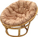 Миниатюра изображения товара Кресло садовое Garden Story Папасан / Р110Н (бежевый/медовый)