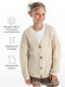 Миниатюра изображения товара Кардиган детский Amarobaby Knit / AB-OD21-KNIT19/33-116 (молочный, р. 116)