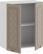 Миниатюра изображения товара Шкаф навесной для кухни ТриЯ Бьянка 1В6 (белый/дуб кофе)