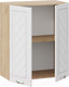 Миниатюра изображения товара Шкаф навесной для кухни ТриЯ Бьянка 1В6 (дуб крафт золотой/дуб белый)