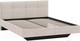 Миниатюра изображения товара Двуспальная кровать ТриЯ Элис тип 1 с мягкой обивкой 160x200 (велюр бежевый)