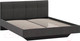 Миниатюра изображения товара Двуспальная кровать ТриЯ Элис тип 1 с мягкой обивкой 160x200 (велюр графит)