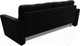 Миниатюра изображения товара Диван Лига Диванов Амстердам Лайт 310 / 112442 (микровельвет черный)