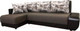 Миниатюра изображения товара Диван угловой Асмана Олимп-1 правый (архитектура шоколад/кватро 4/кожзам коричневый)