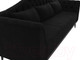Миниатюра изображения товара Диван Лига Диванов Флорида 318 / 112364 (микровельвет, черный)