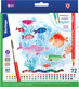 Миниатюра изображения товара Набор акварельных карандашей Berlingo SuperSoft Рыбки / SSA1772 (72цв)