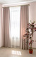Миниатюра изображения товара Комплект штор Decoretto Сатин светлая пудра ССП-K29 (250x260, светло-розовый)