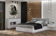 Миниатюра изображения товара Комплект мебели для спальни Интерлиния Quartz-15 с ПМ (белый платинум/бетон)